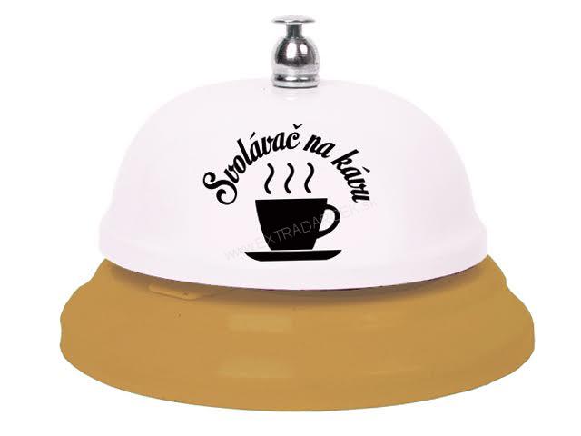 Stolný zvonček "Zvolávač na kávu"