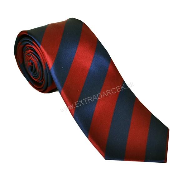 Pánska kravata FC BARCELONA - modro-červená