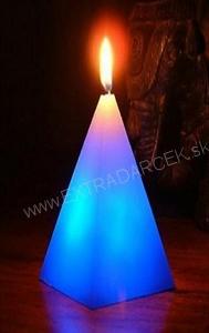 Farebná magická sviečka Pyramída