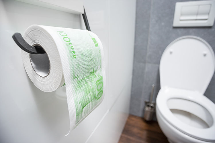WC papier 100 Eur XL