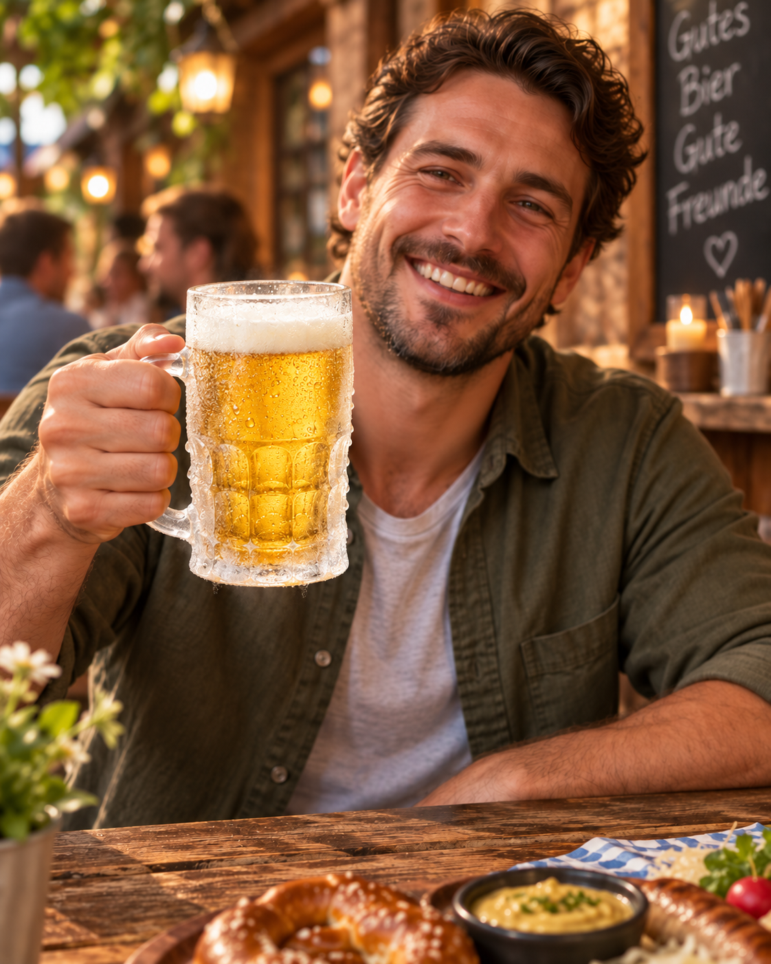 Chladiaci pohár na pivo GOLD 400 ml