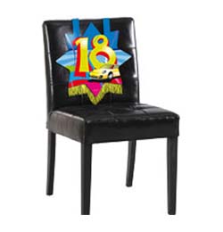 Papierová dekorácia na stoličku - vek 30
