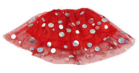 Obojstranná sukňa na karneval s flitrami - rôzne farby