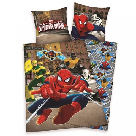 Obojstranné posteľné obliečky Spiderman