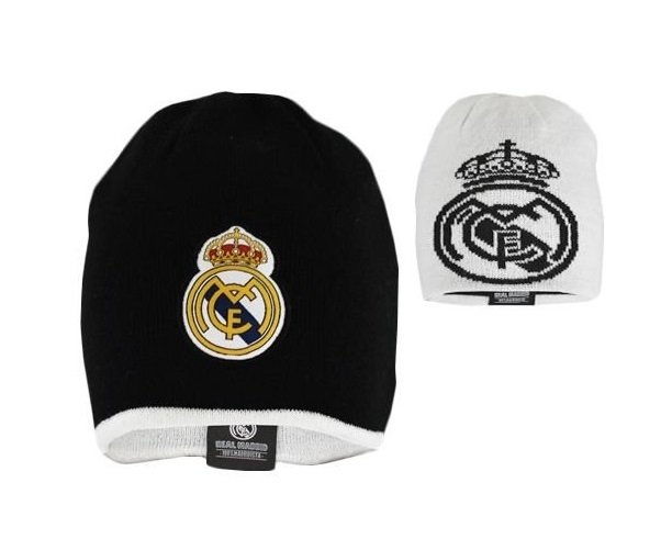 Obojstranná zimná čiapka Real Madrid - Junior 4-8 r.