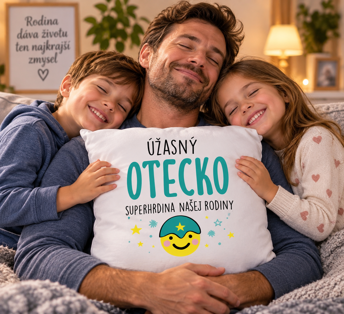 Mäkučký vankúš Úžasný otecko