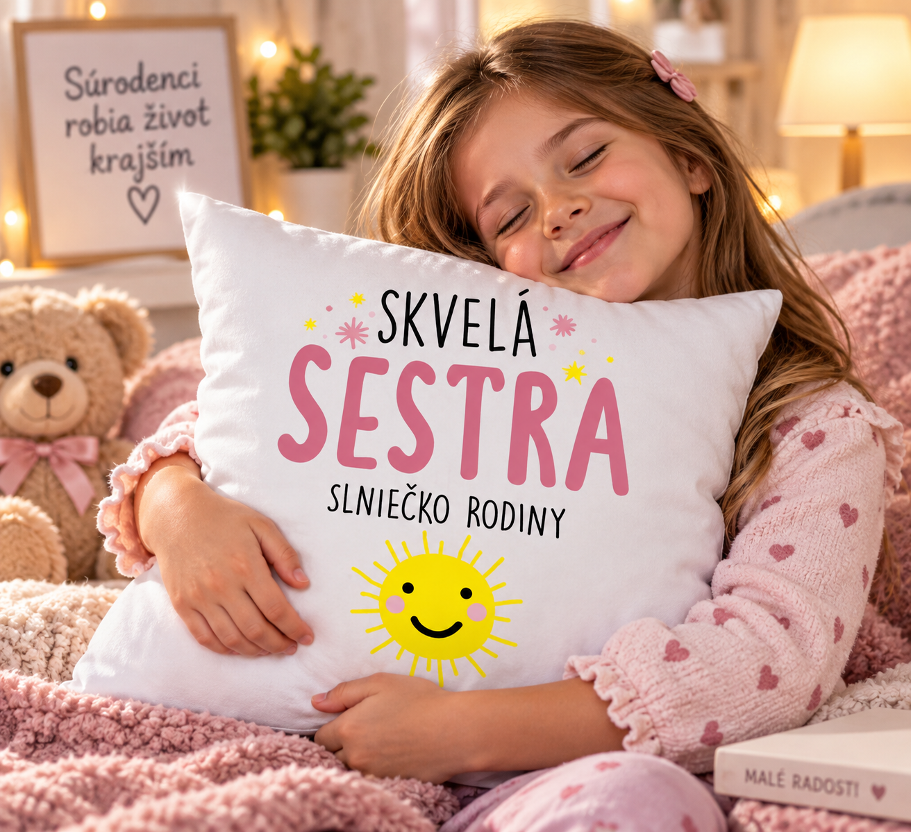 Mäkučký vankúš Skvelá sestra