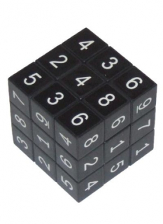 Sudoku kocka čierna